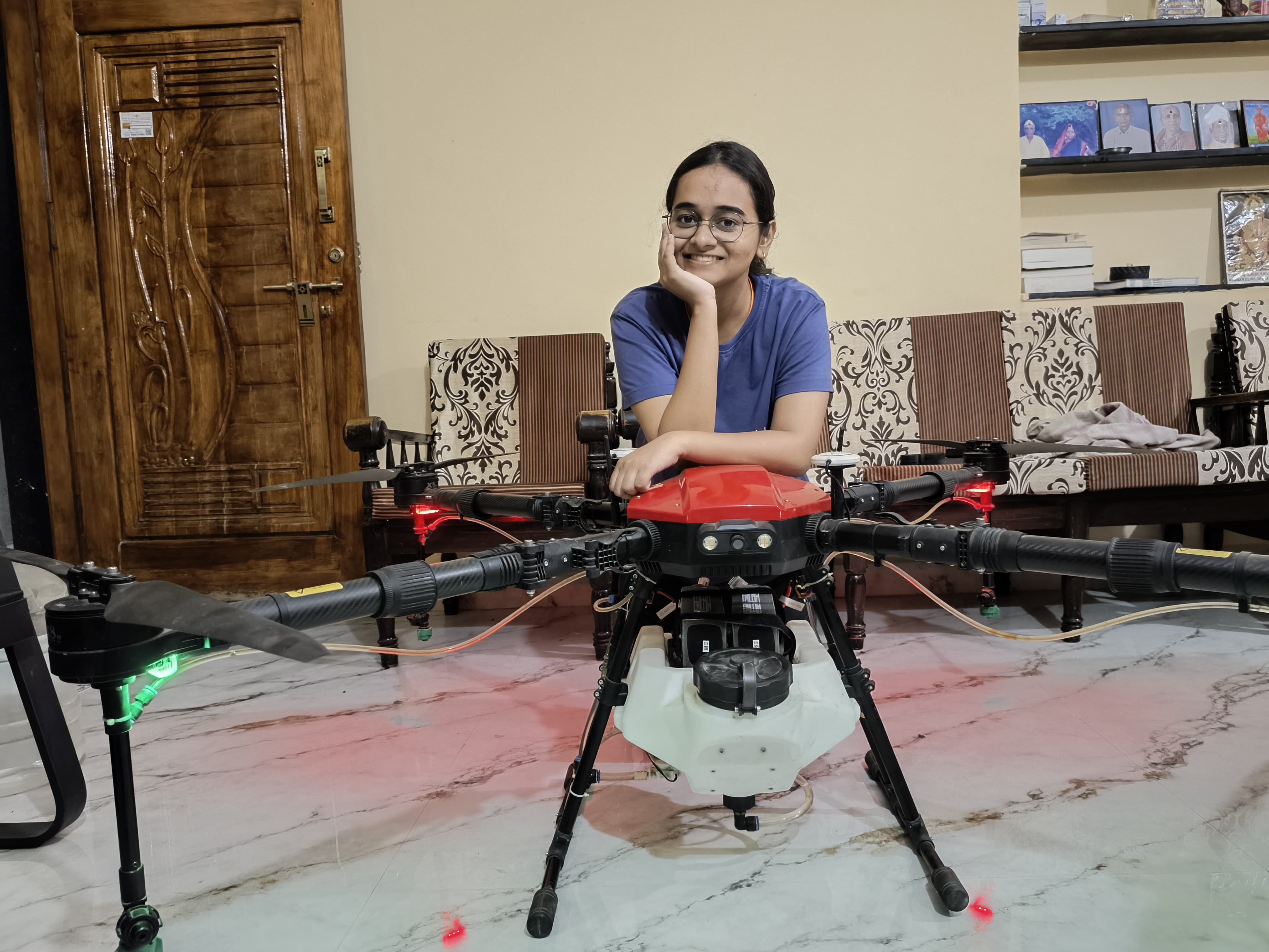 Junior with drone